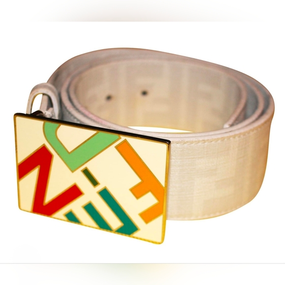 🤍 ‼️RARE‼️ Fendi Zucca Multicolor Belt 🤍 - Picture 6 of 6